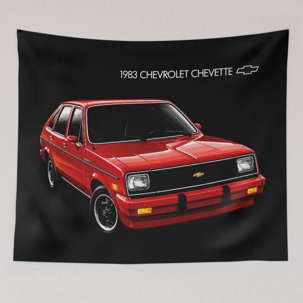 Item preview, 1983 Chevrolet Chevette – Red Classic Chevy Hatchback Art designed and sold by Stinky Lincy's Apparel Company.