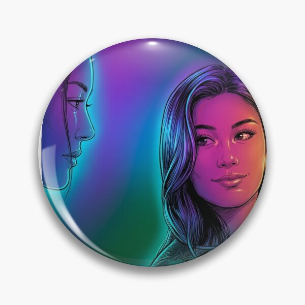 Item preview, The Way She Looks At Me Neon Thai GL Tv Series Lgbtq+ WLW Decor Poster Print Art Comic designed and sold by Mind Space.