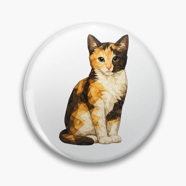 Artikelvorschau, Emmi Polygonkatze Geometrische Niedlichkeit entworfen und verkauft von filou designs.