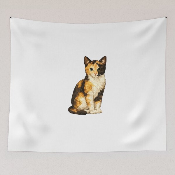 Item preview, Emmi Polygon Cat Geometric Cuteness designed and sold by filou designs.