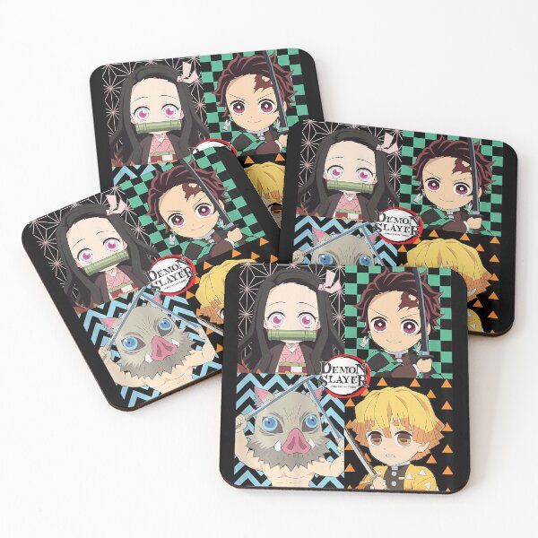 Item preview, Tanjiro Inosuke Zenitsu Cute Anime Graphic Poster Design designed and sold by Emieltenberg.