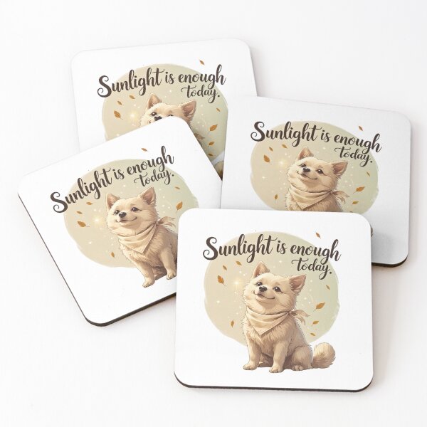 Item preview, Sunlight Is Enough Today Cute Dog Slow Living Cottagecore designed and sold by AQUILAKREO.