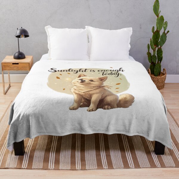 Item preview, Sunlight Is Enough Today Cute Dog Slow Living Cottagecore designed and sold by AQUILAKREO.