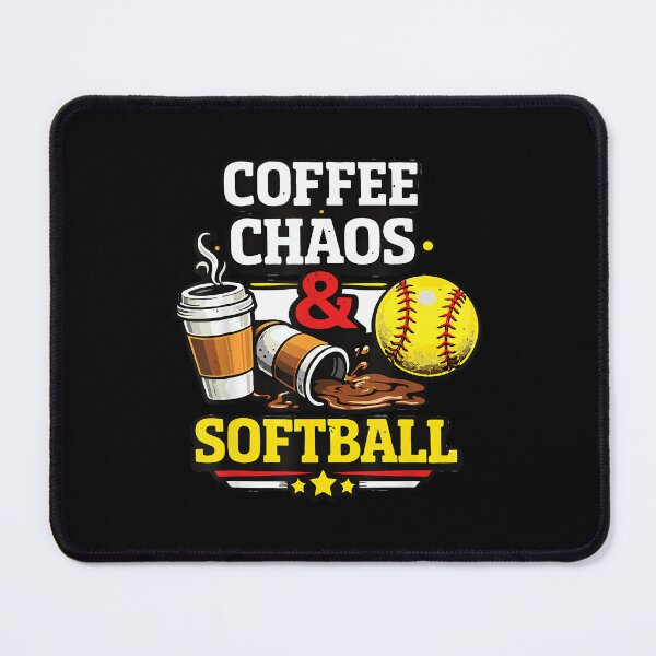 Item preview, Coffee Chaos and Softball Funny Softball Mom Life Tee designed and sold by AndersonLFernan.