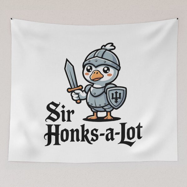 Item preview, Sir Honks-A-Lot Funny Goose Knight designed and sold by JPees.