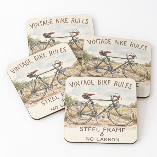 Item preview, Vintage Bike Rules - Steel Frame and No Carbon designed and sold by Stefanrajzer.