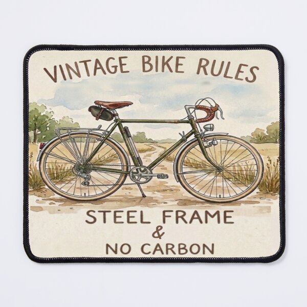 Item preview, Vintage Bike Rules - Steel Frame and No Carbon designed and sold by Stefanrajzer.