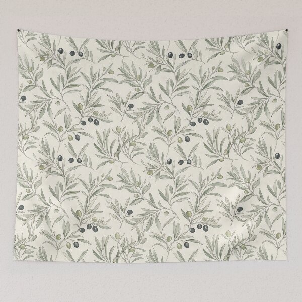 Item preview, Pattern Mediterranean and Olive Branch Botanical Design designed and sold by SplashTastic.
