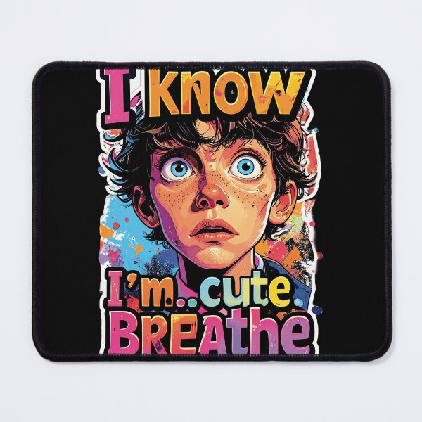 Item preview, I know, I'm cute... Breathe – Funny and Cute Illustration of an Ugly Boy designed and sold by Alan-David.