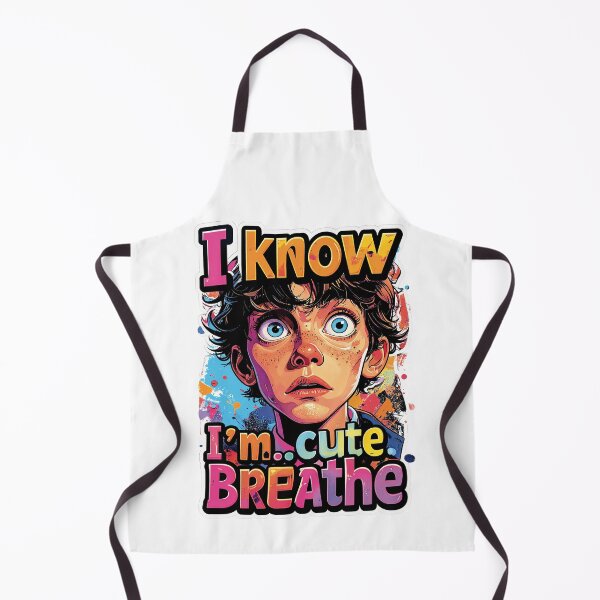 Item preview, I know, I'm cute... Breathe – Funny and Cute Illustration of an Ugly Boy designed and sold by Alan-David.