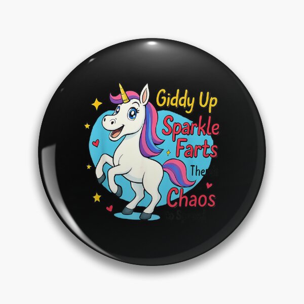 Item preview, Cute Unicorn Giddy Up Sparkle Farts There's Chaos To Spread designed and sold by AndersonLFernan.
