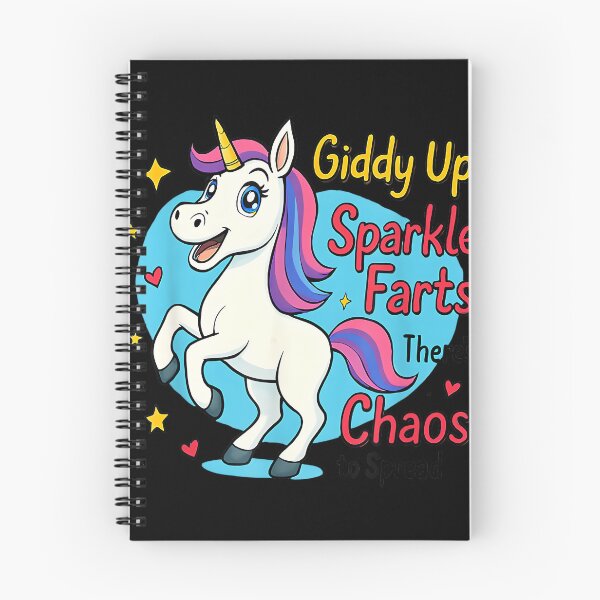 Item preview, Cute Unicorn Giddy Up Sparkle Farts There's Chaos To Spread designed and sold by AndersonLFernan.