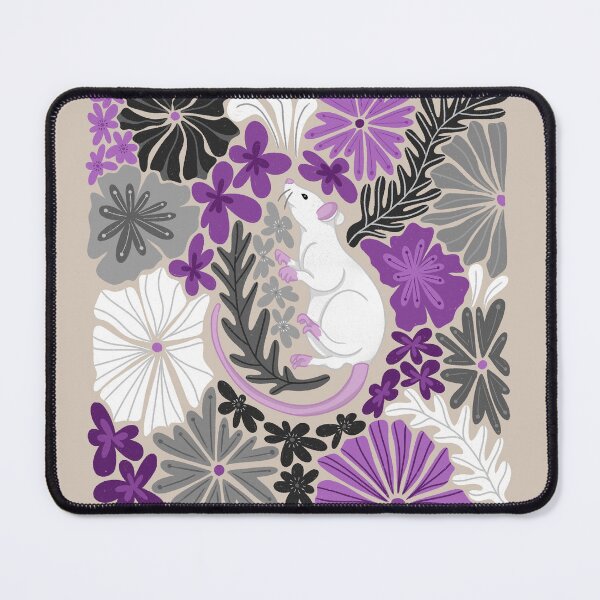 Item preview, Mouse - Asexual Flag PRINT designed and sold by HannahReeStudio.