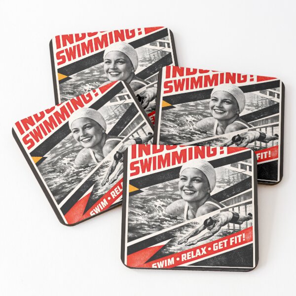 Item preview, Wall Art - Poster - Retro Swim Club Energy designed and sold by ForeverPrintsOK.