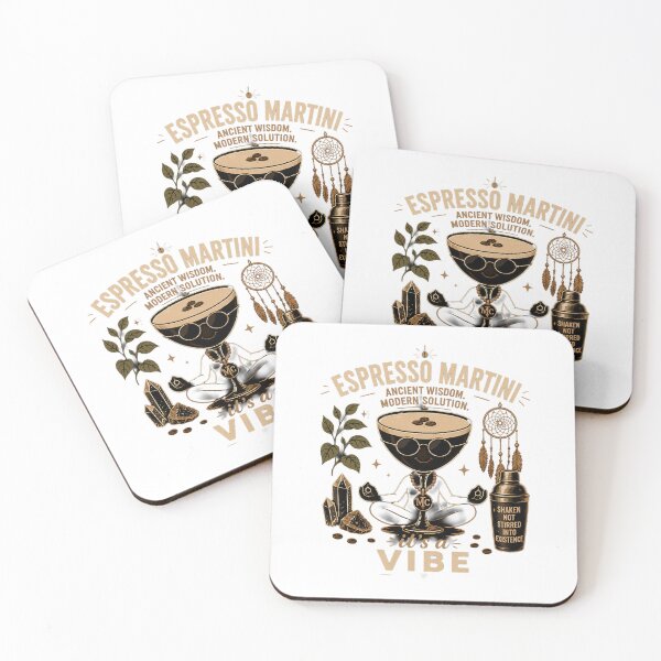 Item preview, Espresso Martini It’s A Vibe | Spiritual Coffee Cocktail Boho Art designed and sold by P’s Silly stuff.