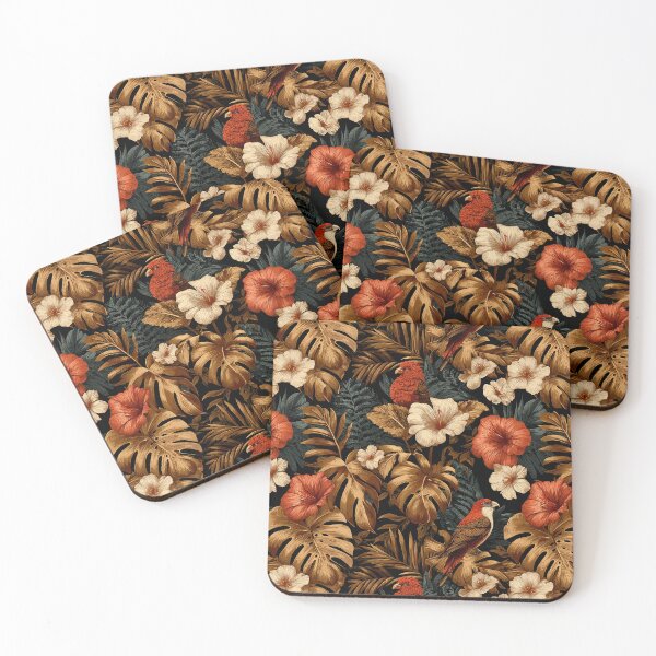 Item preview, Charming Tropical Flower Print  - Botanical Garden Pattern  - Christmas Gift Baskets designed and sold by RoyalStarsPatts.