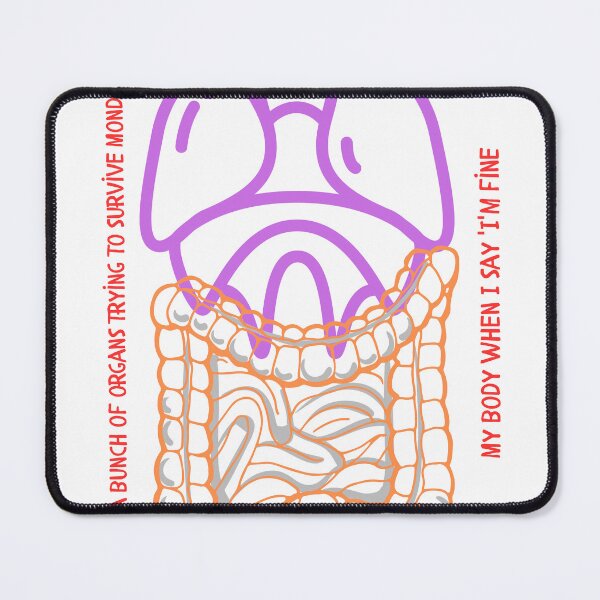 Item preview, Just A Bunch Of Organs Trying To Survive Monday: Funny Anatomy designed and sold by ArcheVectors.