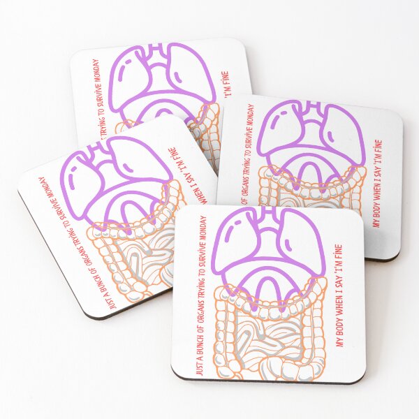 Item preview, Just A Bunch Of Organs Trying To Survive Monday: Funny Anatomy designed and sold by ArcheVectors.