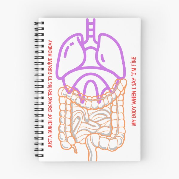 Item preview, Just A Bunch Of Organs Trying To Survive Monday: Funny Anatomy designed and sold by ArcheVectors.