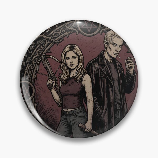 Item preview, Buffy the Vampire Slayer Angel Spike Drama – 90s Icon designed and sold by Senpaiwaves.