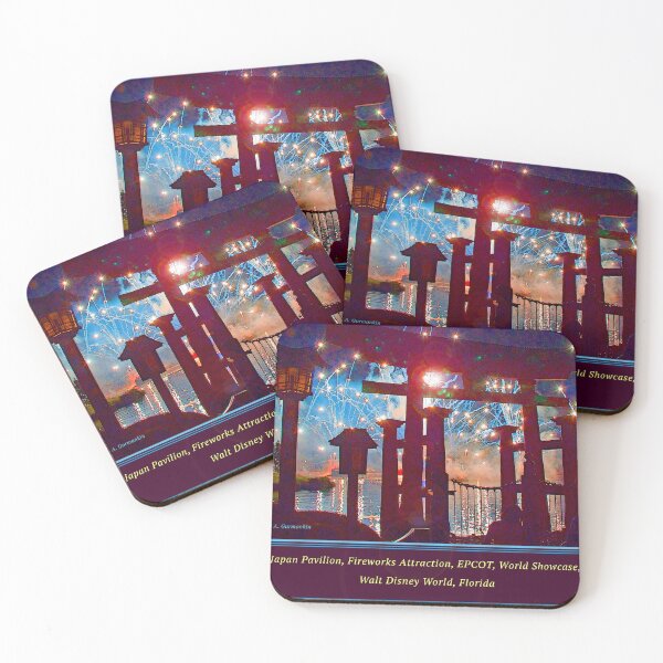 Item preview, Japan Pavilion, Fireworks Attraction, EPCOT, World Showcase, Walt Disney World, Florida designed and sold by AMacGPhilly.