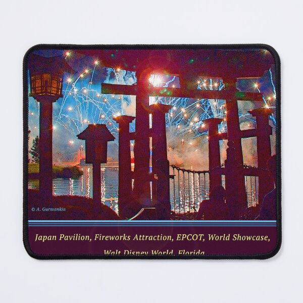Item preview, Japan Pavilion, Fireworks Attraction, EPCOT, World Showcase, Walt Disney World, Florida designed and sold by AMacGPhilly.