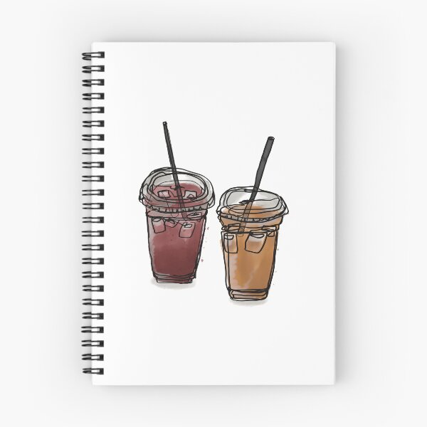 Item preview, two watercolor iced coffees, best friend ice coffee designed and sold by silverfair46.