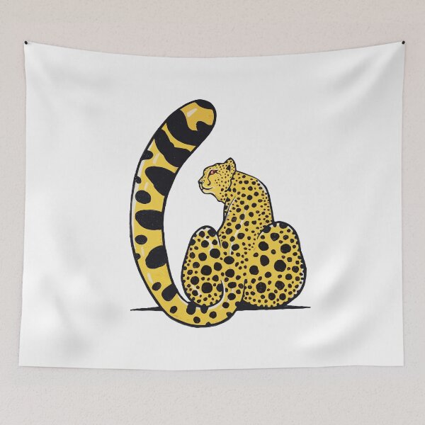 Item preview, Cheetah Setting And Looking Back Design designed and sold by TheRainFamily.