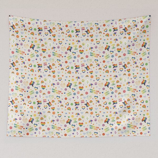 Item preview, Love Is Love Pride Seamless Pattern designed and sold by VillageVVitch.