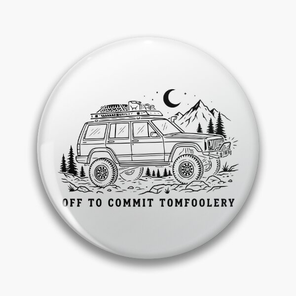 Item preview, Off To Commit Tomfoolery Cherokee XJ - Funny Retro Night Off-Road designed and sold by Off-Road-Zone.