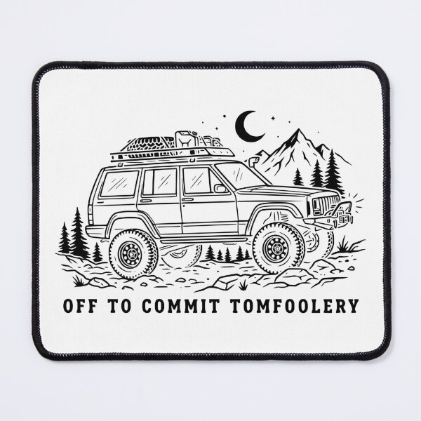 Item preview, Off To Commit Tomfoolery Cherokee XJ - Funny Retro Night Off-Road designed and sold by Off-Road-Zone.
