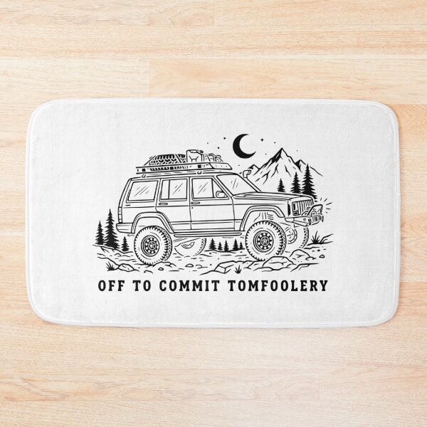 Item preview, Off To Commit Tomfoolery Cherokee XJ - Funny Retro Night Off-Road designed and sold by Off-Road-Zone.