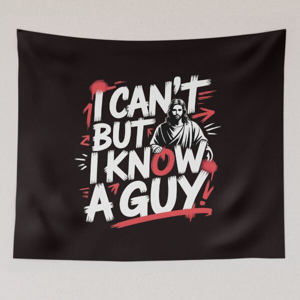 Item preview, I Can't But I Know A Guy Jesus T-Shirt – Christian Humor and Faith designed and sold by Redgiant87x.