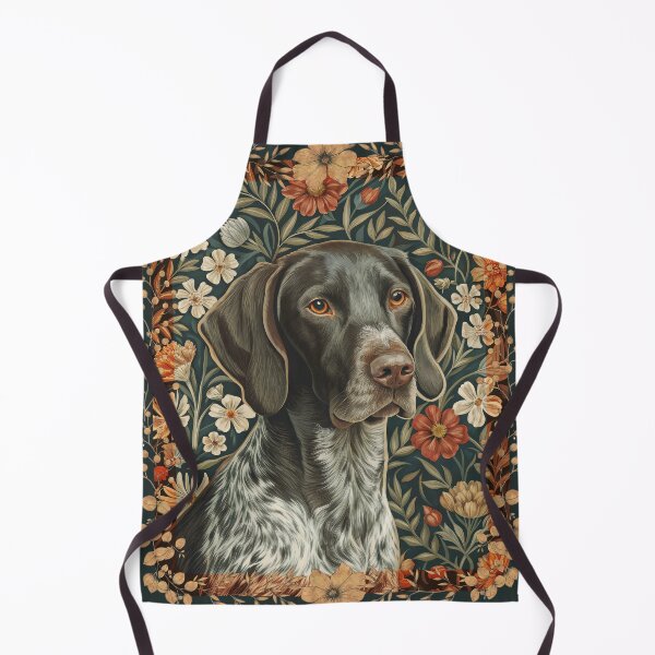 Item preview, German Shorthaired Pointer Vintage Floral designed and sold by AntiqueImages.