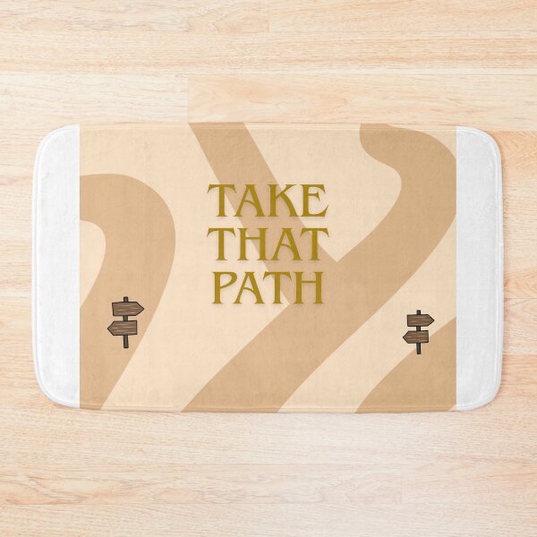 Item preview, Take That Path Minimal Retro Adventure Design designed and sold by DamianMessage.