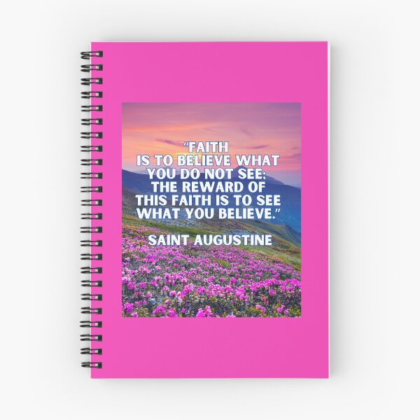 Item preview, Faith Is to Believe – St. Augustine Quote designed and sold by icreativestudio.