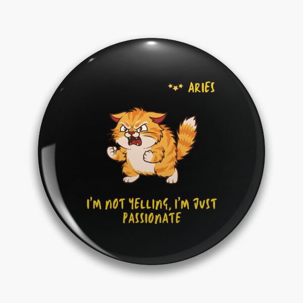 Item preview, Aries Cat - My Passion Is Not Fury designed and sold by ContigoART.