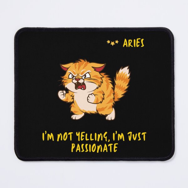 Item preview, Aries Cat - My Passion Is Not Fury designed and sold by ContigoART.