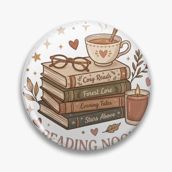 Item preview, Reading Nook" Cosily Bookish Stack of Books Aesthetic Sticker designed and sold by redblink store.