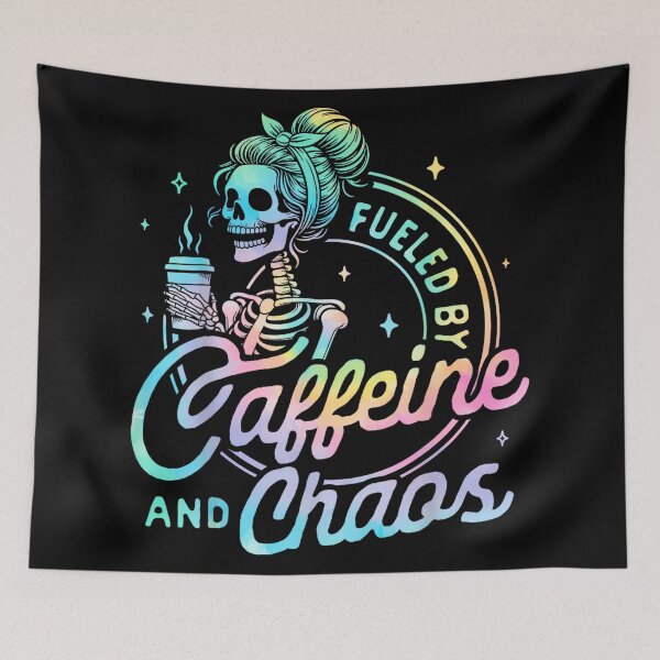 Item preview, Fueled by Caffeine Chaos for Women Mom Grandma Mother's Day designed and sold by AndersonLFernan.