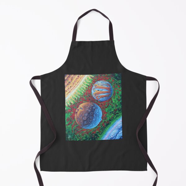 Item preview, Surreal Planetary Faces Mercury and Venus – Oil Painting designed and sold by RShirleyFineArt.