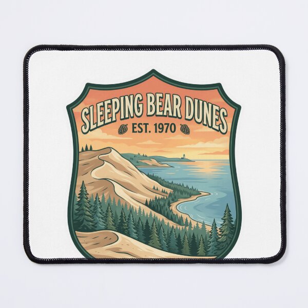 Item preview, Sleeping Bear Dunes Est. 1970 Michigan National Park Travel Souvenir designed and sold by Simsimah26Parks.