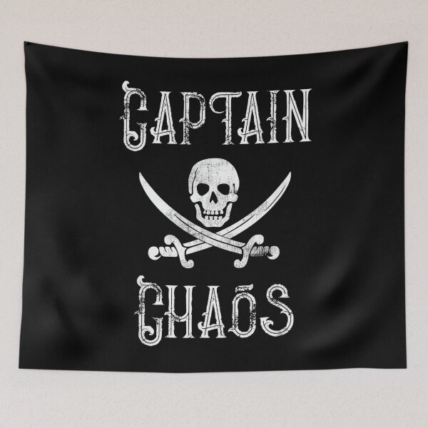 Item preview, Funny Captain Chaos Retro Pirate Pontoon Boating designed and sold by AndersonLFernan.