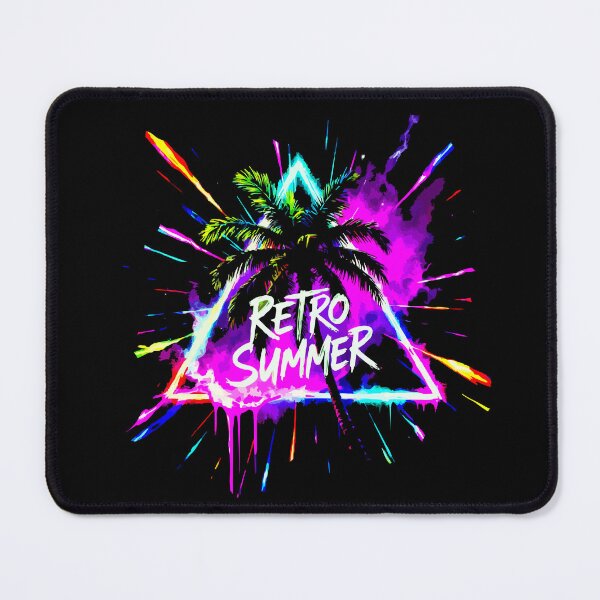 Item preview,  Neon Sunset Shirt – Retro Vaporwave Beach Palm Trees Graphic Tee designed and sold by VikArtStudio.