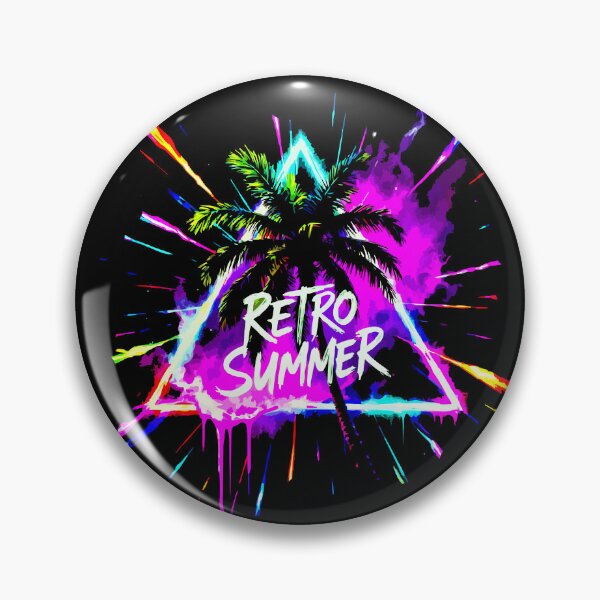 Item preview,  Neon Sunset Shirt – Retro Vaporwave Beach Palm Trees Graphic Tee designed and sold by VikArtStudio.
