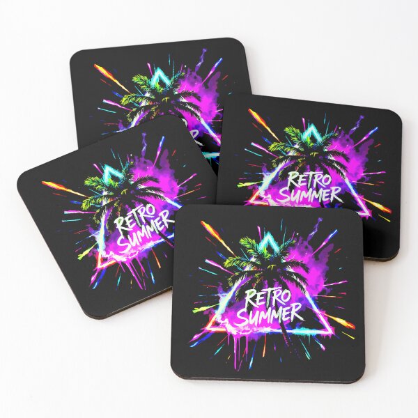 Item preview,  Neon Sunset Shirt – Retro Vaporwave Beach Palm Trees Graphic Tee designed and sold by VikArtStudio.