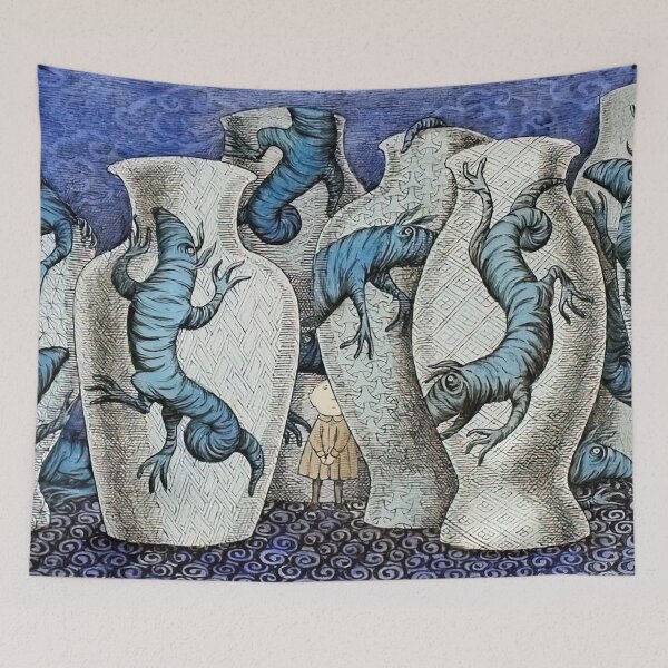 Item preview, - New Upload  - Edward Gorey - (35) - Whimsical Darkness – Gothic Illustration in the Style of Edward Gorey designed and sold by Romero Britto.