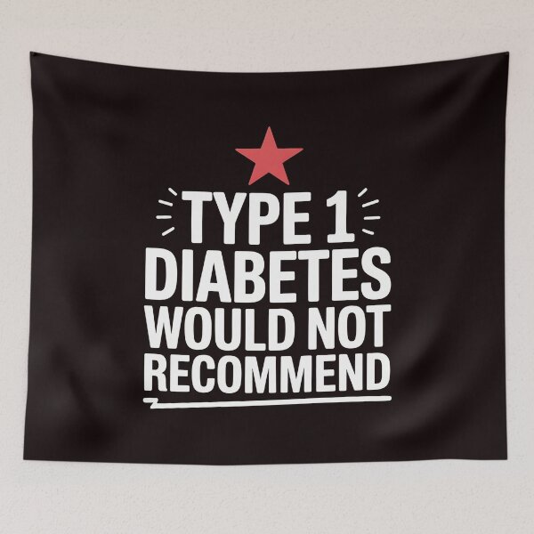 Item preview, Type 1 Diabetes Review T-Shirt – Funny One Star Rating Would Not Recommend T1D Awareness designed and sold by Redgiant87x.