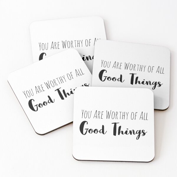 Item preview, You Are Worthy of All Good Things – Worthiness Affirmation designed and sold by Camila  Ardila.