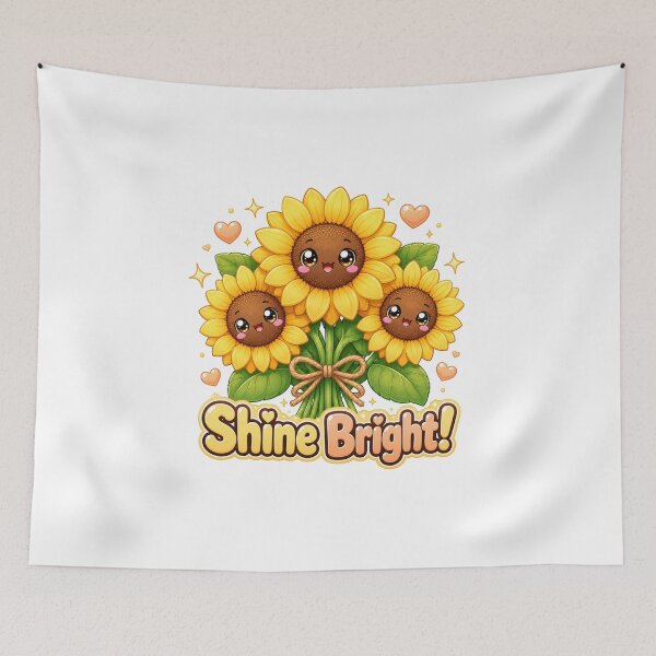 Item preview, Shine Bright Kawaii Sunflowers | Cute Floral Positivity designed and sold by Dulxoz.